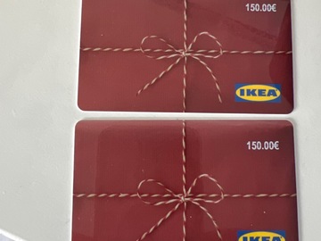 Vente: 2 cartes cadeaux IKEA (300€)