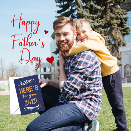 60pcs - Father's Day card with envelope sticker