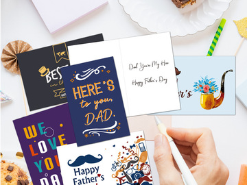 Comprar ahora: 60pcs - Father's Day card with envelope sticker