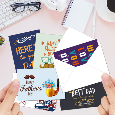 60pcs - Father's Day card with envelope sticker
