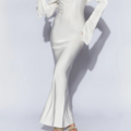 Selling: Meshki GISELLE Off Shoulder Cowl Neck Maxi Dress - White