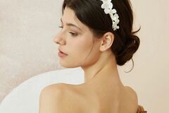 Selling: White porcelain flower headband