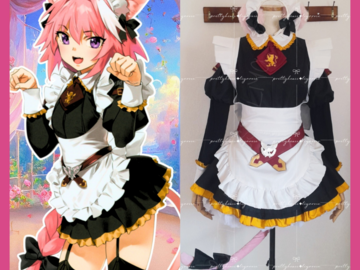 Selling with online payment: UWOWO Astolfo Maid Outfit Ver Fanart Fate Grand Order Costume