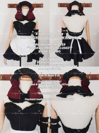 UWOWO Ereshkigal Maid Outfit Ver Fanart Fate Grand Order Costume