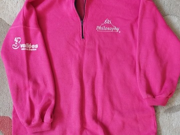 Winter sports: Vintage Ski Philosophy Pink Sweatshirt