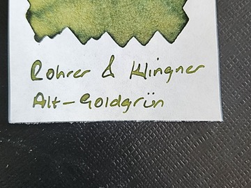 Selling: Rohrer & Klingner Alt-Goldgrun 5ml Sample