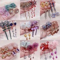 Comprar ahora: 40 Pairs Luxury Vintage Flower Crystal Tassel Earrings
