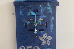  : HK Letter Box in blue vintage 