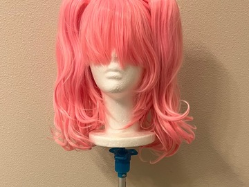 Selling with online payment: Pink Pigtail Wig with Clip-On Pigtails