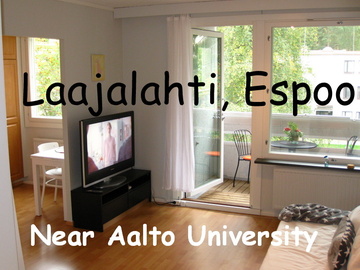Annetaan vuokralle: Fully furnished 34.5m² studio+big balcony near Aalto Uni