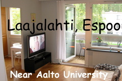Renting out: Fully furnished 34.5m² studio+big balcony near Aalto Uni