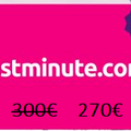 Vente: E-carte cadeau Lastminute (300€)