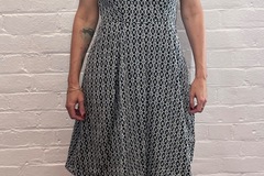 Selling: Navy and White mosaic dress 