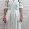 Selling: White Dress With lace top and pockets 