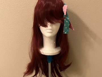 Selling with online payment: Long Dark Red Wig (No Brand)