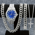 Buy Now: 40Pcs/Sets Luxury Men's Watch Necklace Bracelet Set