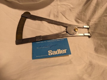 Selling with online payment: NEW OPTICAL LENS THICKNESS Wide Jaw VERNIER CALIPER BRAND SADLER 