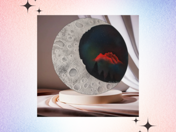 Productos: Obra de Arte - Luna Universo Abstracto