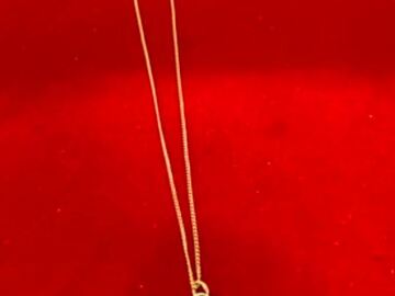 Comprar ahora: 20 pcs-Sterling Silver Vermeil Heart Pendant-18" chain-$4.99ea