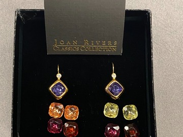 Buy Now: 25 sets Joan Rivers Interchangable Earrings-Goldtone $3.99set