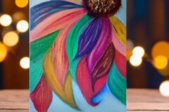 Productos: Obra de Arte - Plumas de colores