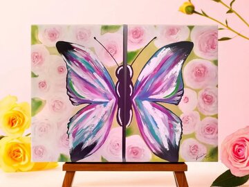 Productos: Obra de Arte - Diptico Mariposa