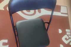 Myydään: A set of 2 Black folding chairs JYSK