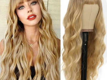 Selling with online payment: Ombre Blonde Wig With Bangs