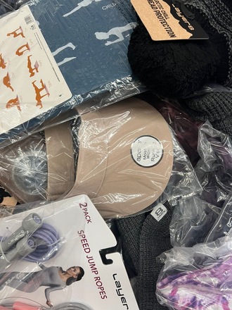 10000pcs of sporting goods apparel houseware items
