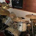 Selling with online payment: 5 Piece Pearl Export Drum Set w/DW Double Kick Pedal & 5 Cymbals 