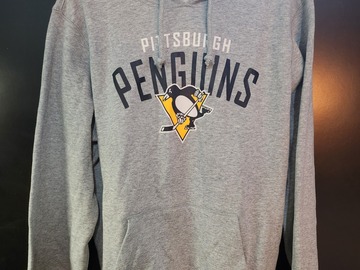 Verkaufen mit Online-Zahlungen: 47 Brand Pittsburg Penguins Outrush Headline NHL Sweatshirt grau 