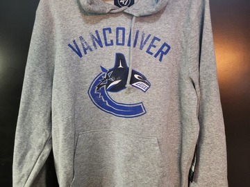 Verkaufen mit Online-Zahlungen: 47 Brand Vancouver Canucks Headline Hoody NHL grau M