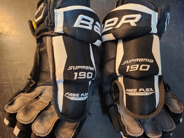Verkaufen mit Online-Zahlungen: Bauer Handschuhe Supreme 190 schwarz 14"