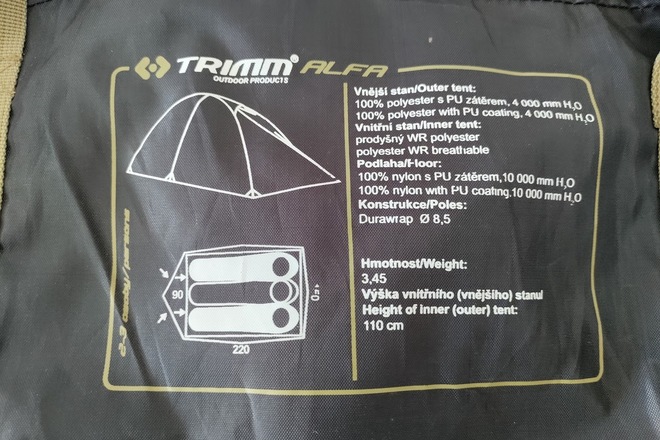 TRIMM ALFA 2-3 HENGEN TELTTA