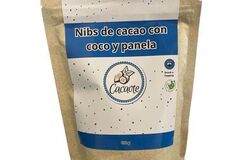 Productos: Crujientes nibs de cacao con coco y panela 110g