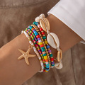 Buy Now: 30SETS Bohemian beach shell beaded braided bracelet