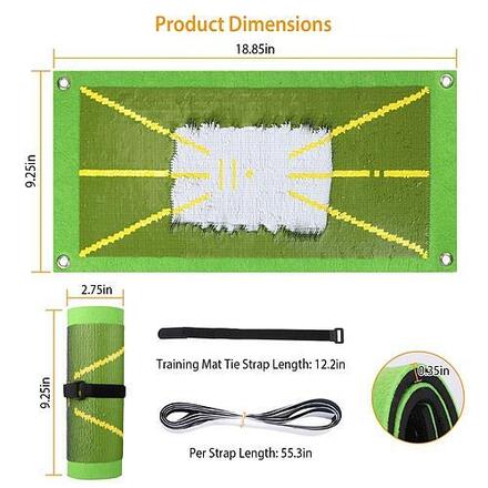 Golf Swing Indoor Outdoor Training Mat