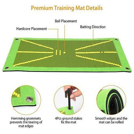 Golf Swing Indoor Outdoor Training Mat