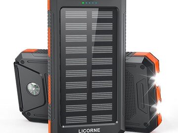 Buy Now: Solar Power Bank With Dual Flashlights