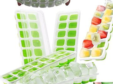 Comprar ahora: 80pcs   14-compartment soft square ice tray with lid