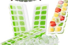 Comprar ahora: 80pcs   14-compartment soft square ice tray with lid