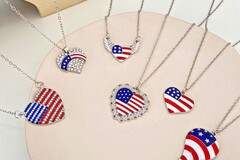 Buy Now: 100pcs Independence Day Flag Pendant Necklace