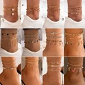 Buy Now: 60pcs Boho Anklet Tassel Multi-layered Foot Accessories