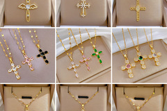 Buy Now: 50pcs - Simple cross necklace clavicle chain