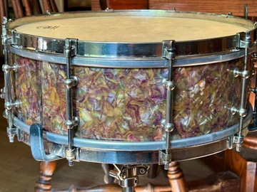 Selling with online payment: 1928 Ludwig & Ludwig “All Around Model”Snare - Peacock Pearl  