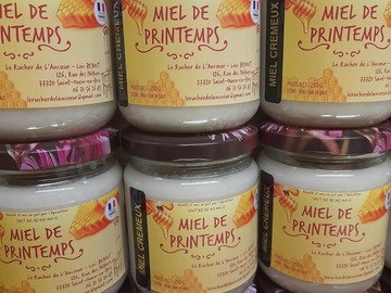 Les miels : Miel de printemps crémeux