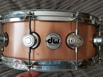 Selling with online payment: DW 5.5x14 Collector's Series Knurled Copper Shell Snare Drum 