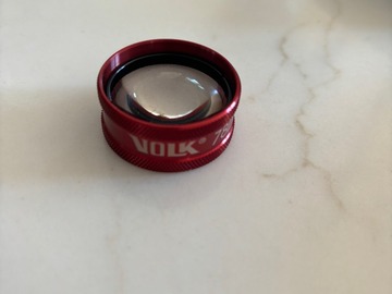 Selling with online payment: 78D VOLK  Lens - Like New - Red Rim!