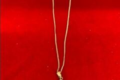 Comprar ahora: 2 pcs-Sterling Silver Vermeil Jewelry Pendant-18" Chain-$10ea