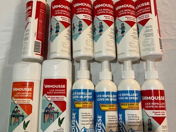 Buy Now: 12 PC Lot Vamousse Lice Defense Products